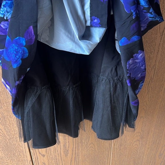 NEW Purple and Blue Hydrangea Fit & Flare Dress Size 16W - Picture 11 of 15